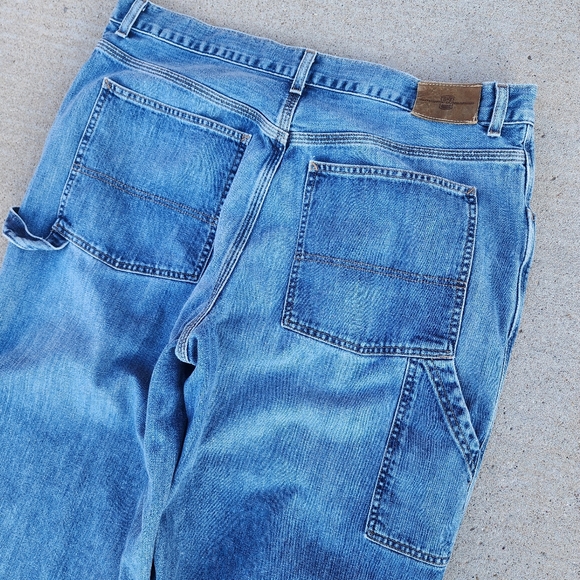 Y2K R&Y Blues Carpenter Jeans, Relaxed/Baggy Fit, Mens Size 38x32 - Picture 3 of 8